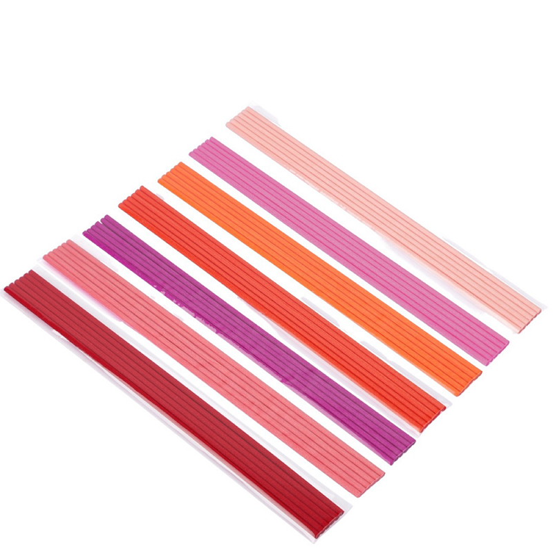 Home Fragrance Best - 50개 22cmx3mm 컬러드 파이버 라탄 스틱,