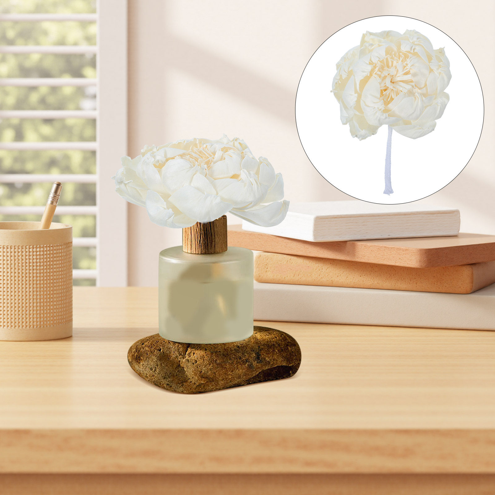 모란꽃 향 디퓨저 12cm 인조 모란꽃 향기로운 장식용 - Home Fragrance Usa 리뷰 및 가격