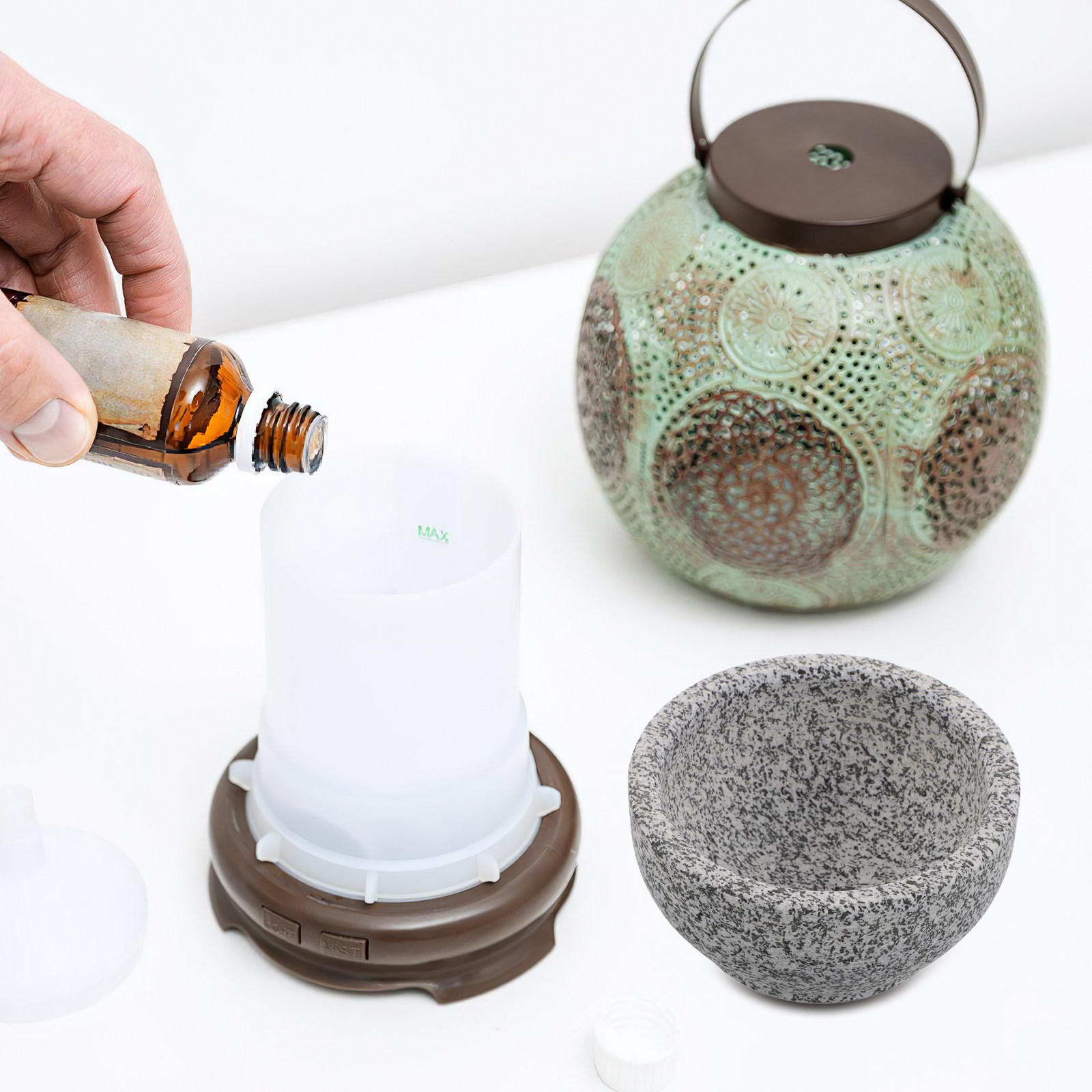 사우나 아로마테라피 스톤 컵, 천연 미네랄 디퓨저 볼, - Home Fragrance Usa 리뷰 및 가격