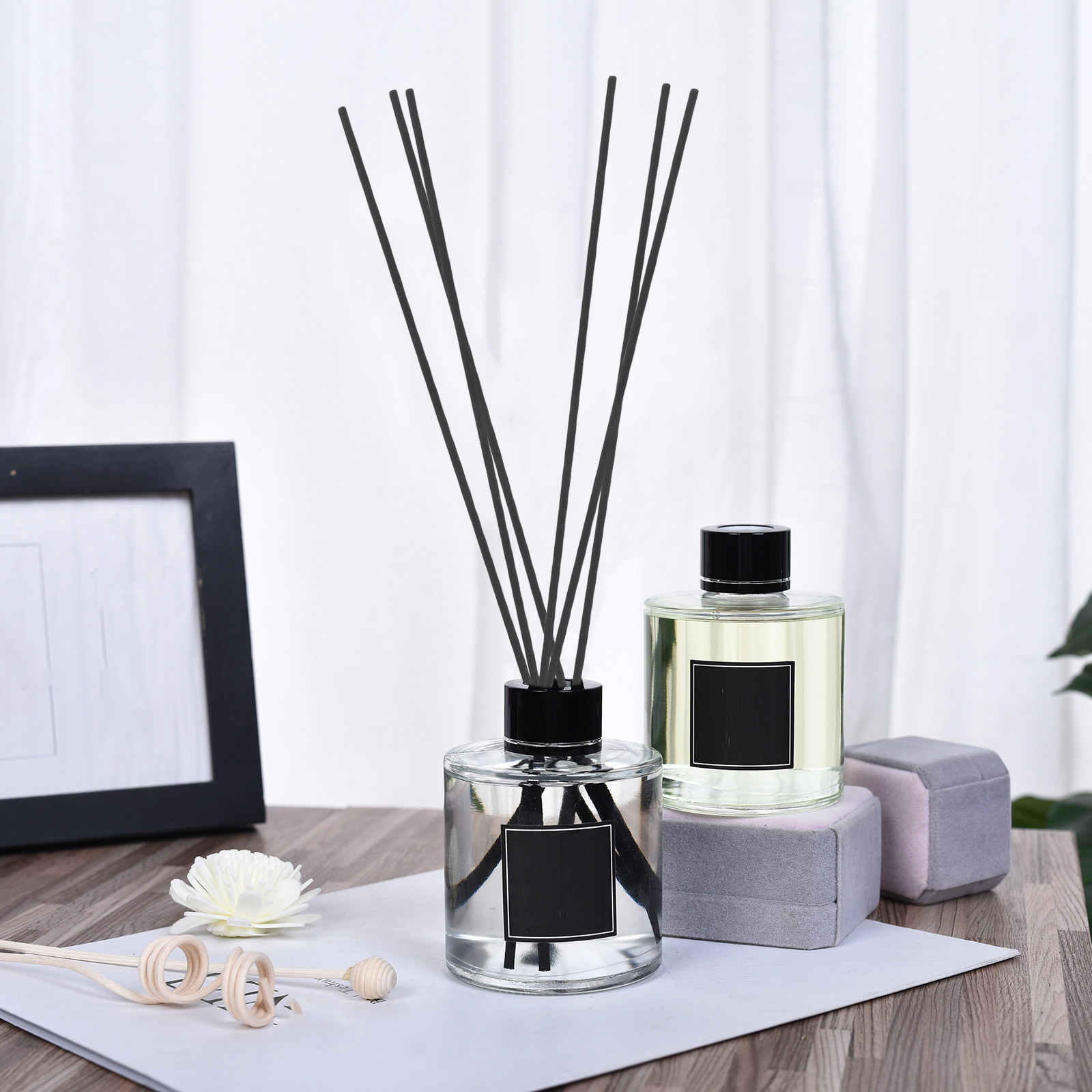 100개입 리드 디퓨저 스틱, 검은색 섬유 재질, 두꺼 - Home Fragrance Usa 리뷰 및 가격